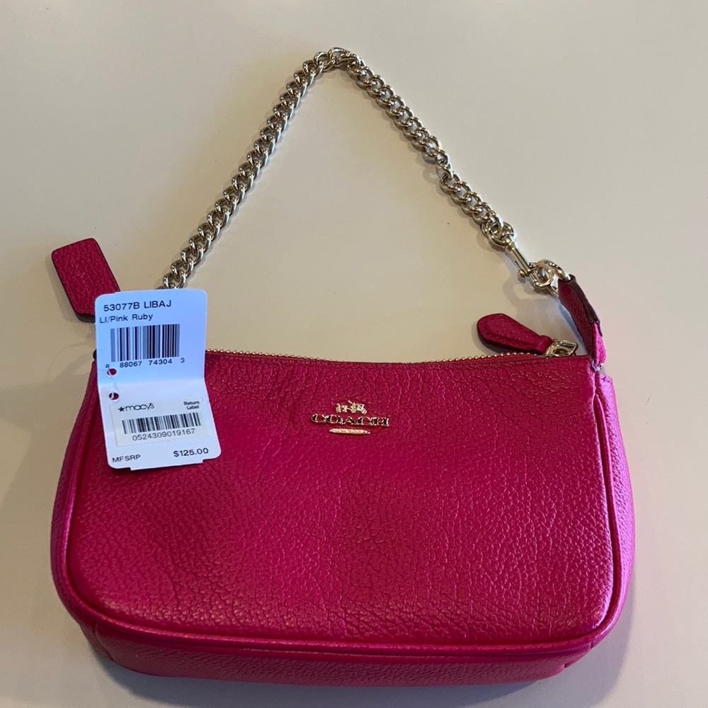Coach Hot Pink Mini clutch / crossbody